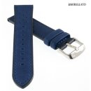 Morellato Hybrid Silikon-Leder Uhrenarmband Modell Flyboard blau-schwarz 20 mm