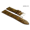 Morellato Vintage- Alligator Uhrenarmband Modell Modigliani khaki-braun 18 mm