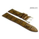 Morellato Vintage- Alligator Uhrenarmband Modell Modigliani khaki-braun 20 mm