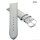 Fluco Veloursleder Uhrenarmband Modell Oslo-XL hell-grau 18 mm Handarbeit