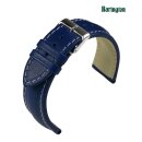 Barington Rindleder Uhrenarmband XL-extralang Modell Chronomaster blau 18 mm
