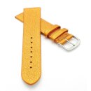 Design metallic Leder Uhrenarmband Modell Glimmer clementine-orange 14 mm