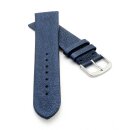 Design metallic Leder Uhrenarmband Modell Glimmer indigo-blau 10 mm