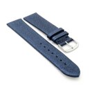 Design metallic Leder Uhrenarmband Modell Glimmer indigo-blau 8 mm