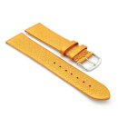Design metallic Leder Uhrenarmband Modell Glimmer clementine-orange 8 mm