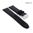 Morellato Leder-Textil Uhrenarmband Modell Hydrospeed schwarz wasserfest 24 mm