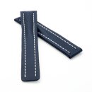 Kalbs-Leder XL-Uhrenband blau 22/18 mm kompatibel mit...