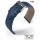 Eulux Easy-Klick Oliven-Leder Uhrenarmband Modell Olive blau 22 mm, Handarbeit