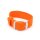 Perlon Durchzugs-Uhrenarmband Modell Robby-Premier orange 18 mm