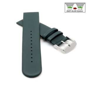 Veganes Easy-Klick Apfel-Faser Uhrenarmband Modell Melano-55G dunkel-grün 18 mm