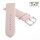 Feines Easy-Klick Leder-Uhrenarmband Basel-XS rosa 16 mm