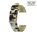 Easy-Klick Camouflage Silikon Uhrenarmband Modell Jungle fresh-grün 18 mm