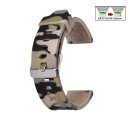 Easy-Klick Camouflage Silikon Uhrenarmband Modell Jungle schlamm-grün 22 mm