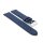 Superlanges Easy-Klick Kalbsleder Uhrenarmband Modell Kuba-XXL dunkel-blau 18 mm