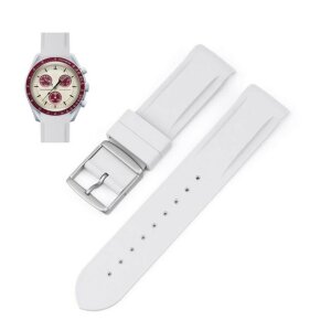 Silikon Uhrenarmband Modell Moon-Silikon grau 20 mm, kompatibel MoonSwatch