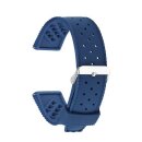 Premium Silikon Uhrenarmband Modell Tropic blau 20 mm