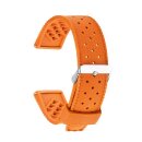 Premium Silikon Uhrenarmband Modell Tropic orange 22 mm