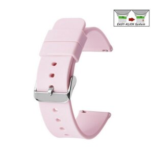 Easy-Klick Silikon Design Uhrenarmband Modell Hatcher rosa 19 mm