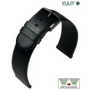 Feines Eulit Easy-Klick Schafnappa-Leder Uhrenarmband Modell Schafnappa schwarz 20 mm