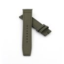 Canvas-Nylon Leder Uhrenarmband Modell Ingelheim-OS grün 22 mm, kompatibel IWC