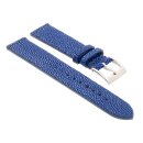 Easy-Klick echt Perlrochen Uhrenarmband Modell Pearl Perlmutt-blau 19 mm Handarbeit