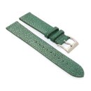 Easy-Klick echt Perlrochen Uhrenarmband Modell Pearl Perlmutt-grün 19 mm Handarbeit