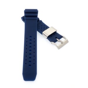 Premium Silikon Diver Uhrenarmband Modell Ultra-S blau 20 mm, komp. Seiko