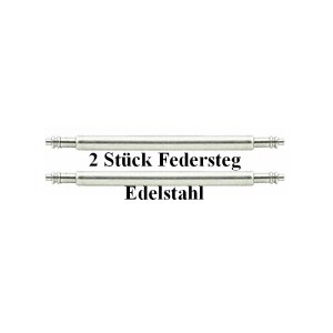 2 Stk. Federsteg 20/2,0 mm Edelstahl mit Doppelkopf, extradick