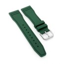 Premium Kautschuk Uhrenarmband Modell Amadeo grün 21 mm, kompatibel IWC