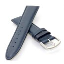 Echt Hirschleder Uhrenarmband Modell Hirsch-73C blau 20 mm