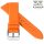 Stailer Easy-Klick Premium Kautschuk Uhrenarmband Modell CS48 orange 18 mm