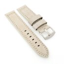 Easy-Klick Leder Uhrenarmband Modell Canyon wasserfest sand-beige 26 mm