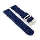 Perlon Uhrenarmband Modell Pacific-S blau 22 mm