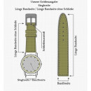 Leder Uhrenarmband Modell Canyon wasserfest distel-grau 20 mm