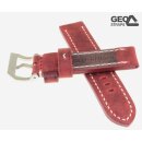 GEO-Straps Uhrenarmband Modell Mountain Bär dark red 24 mm PRE-V