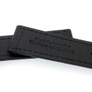 Carbon-Leder Uhrenband Modell Carbon-87A schwarz-ON wasserfest 24 mm