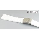 Morellato Silikon Uhrenarmband Modell Iseo Faltschließe weiß 20 mm