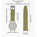 Echt Strauß Uhrenband cognac 20/18 mm kompatibel mit Breitling Faltschließe