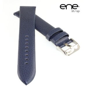 ene strap Uhrenarmband Büffelkalb Modell Bianco XL-extra lang blau 20 mm