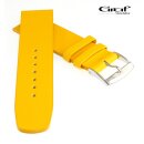 Graf Kalbsleder Uhrenarmband Modell Spree gelb 24 mm, XS-Damenlänge