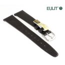 Eulit Teju-Eidechse Clip-Uhrenarmband Modell Teju Clip schwarz 14 mm, Clipsystem