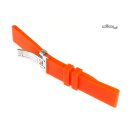 Diloy Silikon Uhrenarmband mit Faltschließe Modell Silikon-FS orange 20 mm