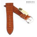 Rios1931 Alligator Uhrenarmband Modell Zürich cognac...