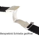 Silikon Rundanstoß Uhrenarmband Modell Round-FS weiß 18 mm, Faltschließe