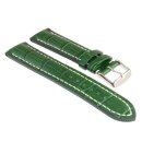 Alligator Uhrenarmband Modell Solothurn grün 20 mm