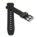 PVC Uhrenarmband Modell-573EJ1 schwarz 17 mm, kompatibel...